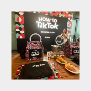 tiktok cocktail masterclass event design